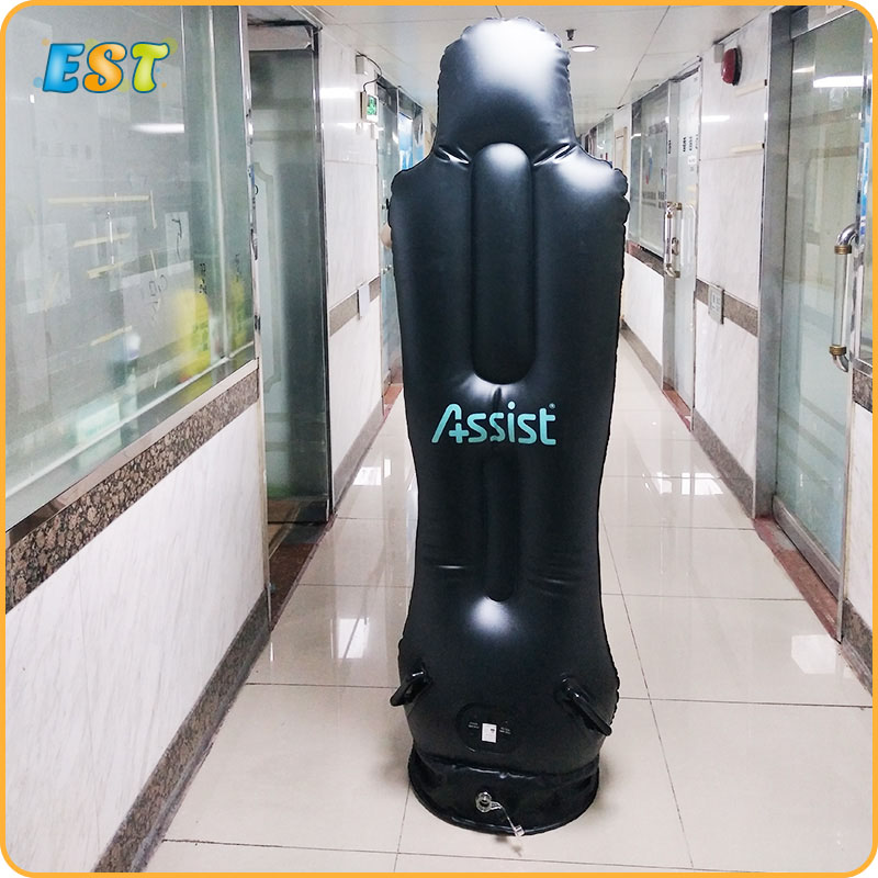 Custom logo 1.75 m/ 2.05 m inflatable soccer mannequin dummy with base for sale