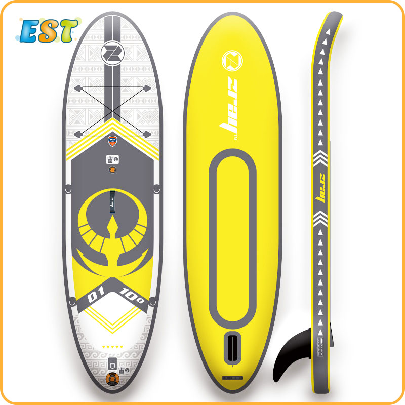 New design high quality inflatable SUP paddle board with fins for sale