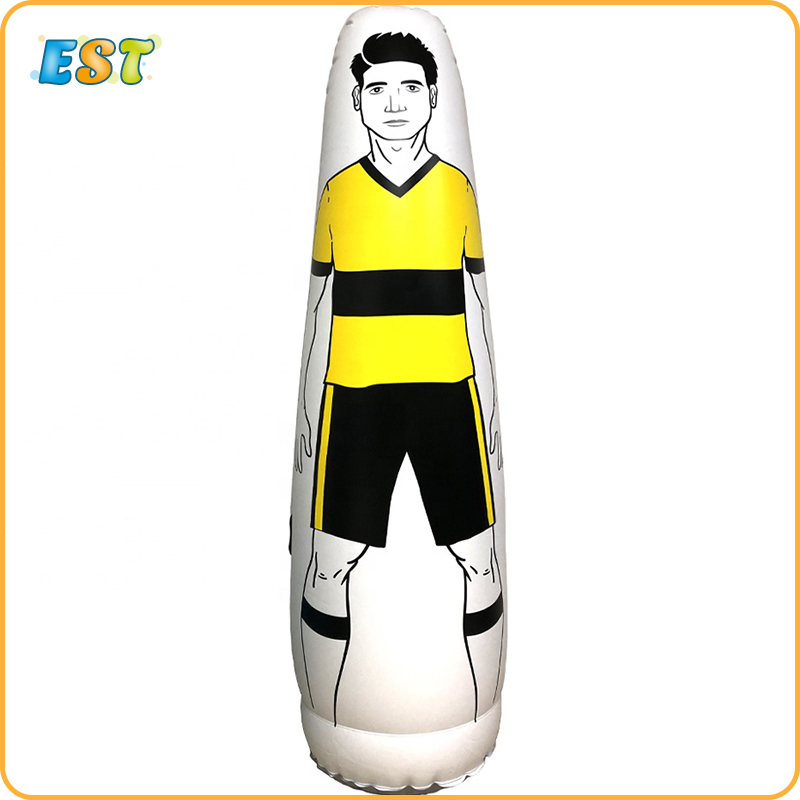 Huge PVC inflatable soccer mannequin training dummy for sport race event