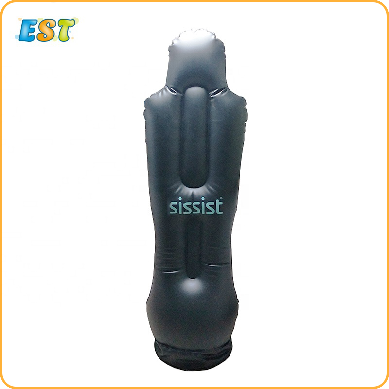 OEM New design Black adult inflatable football training dummy with handle