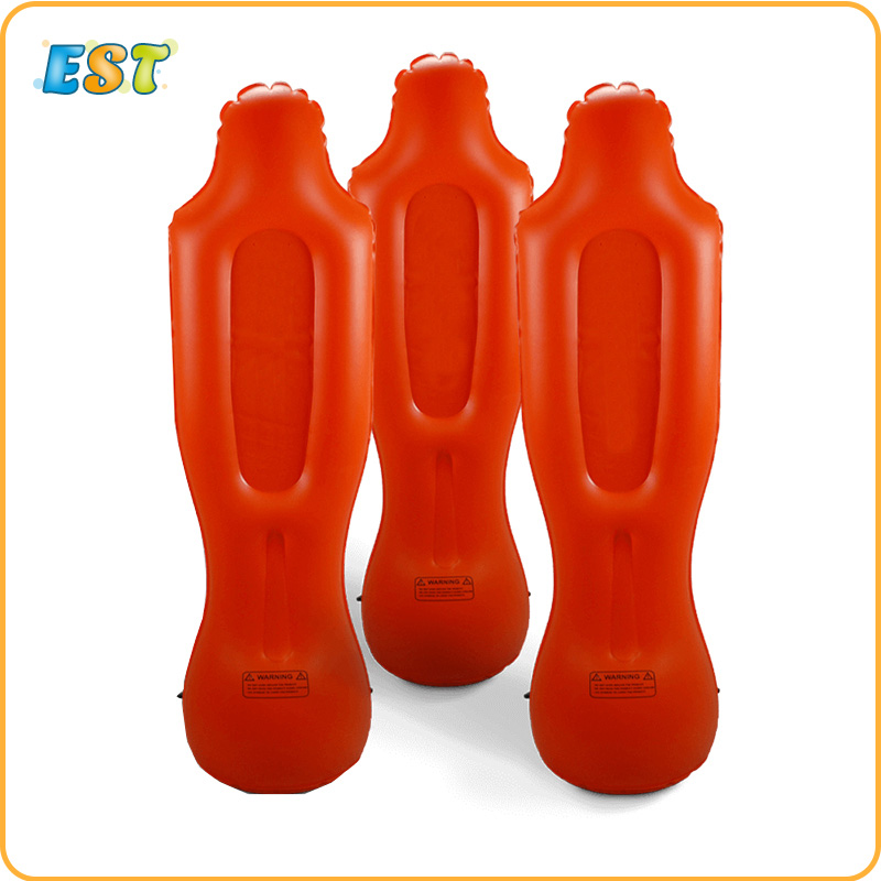 China factory Orange inflatable keeper sport soccer dummy for sale