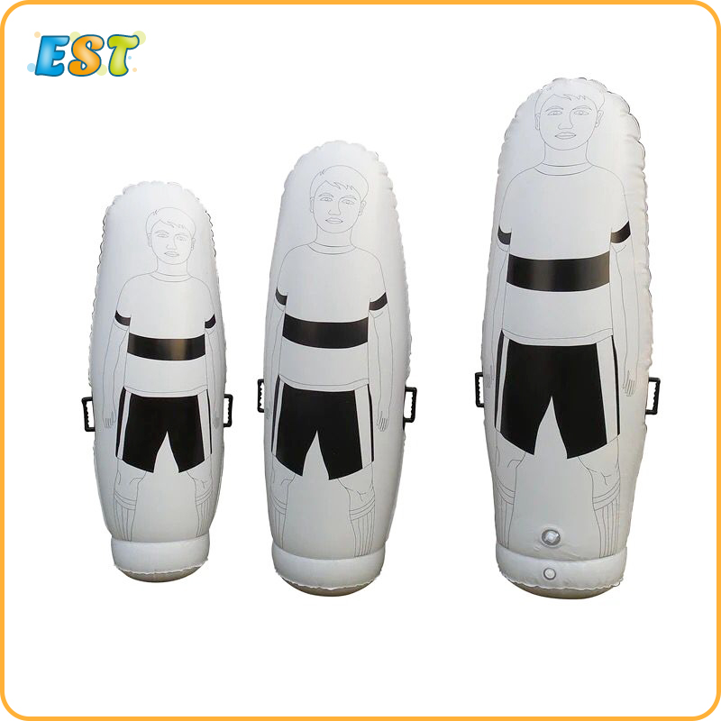 Hot selling inflatable football soccer dummy tumbler for training