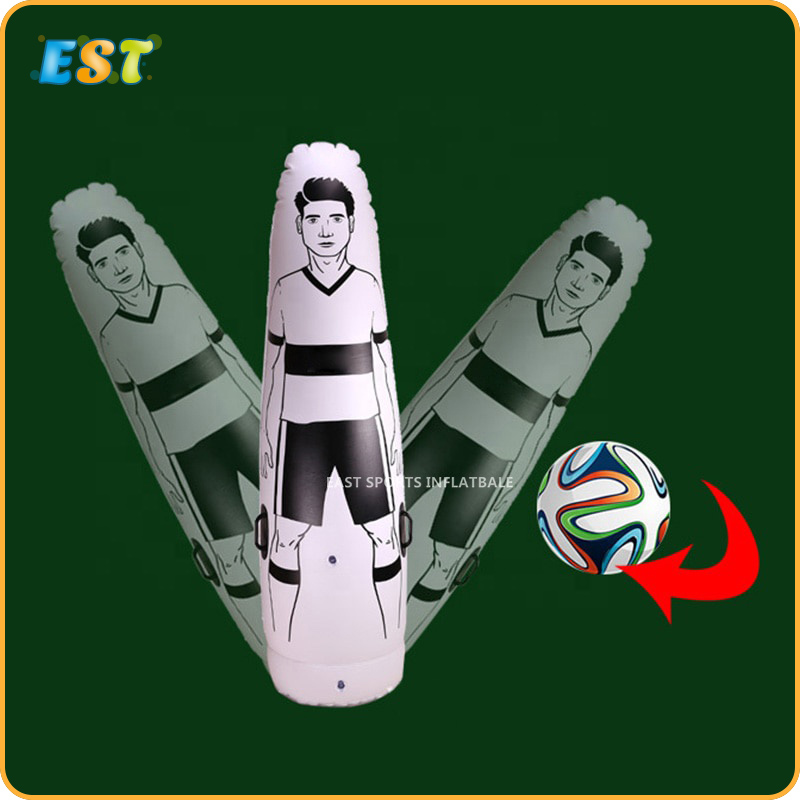 Football/ soccer training equipment inflatable PVC dummy model for adults